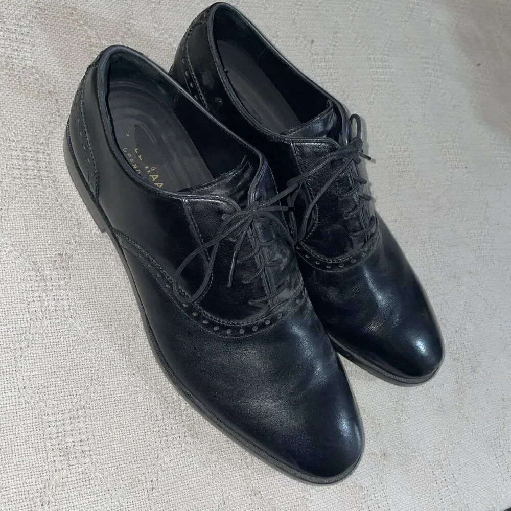 Cole Haan Men’s Dress Shoes Size 12 M Black Leather Business Formal City